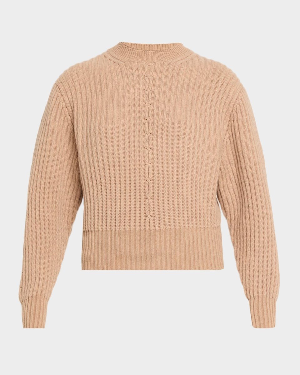Cashmere Rib Crewneck Sweater